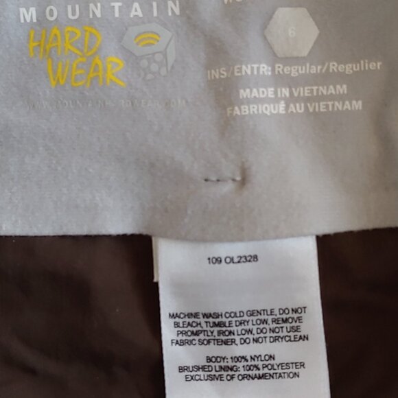 Hiking Pants Mountain Hardwear womens 6 brown - Picture 5 of 5